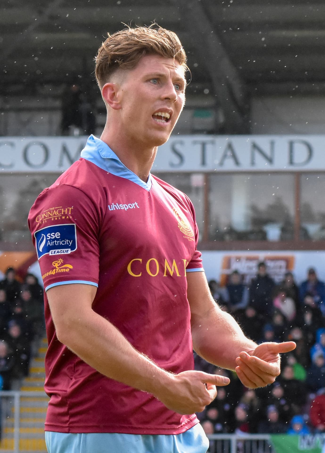 John Sullivan in League of Ireland action.